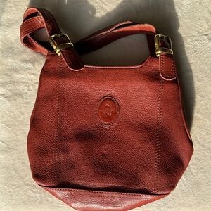Elegant Brown Leather Shoulder Bag